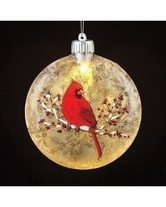 Lighted Cardinal Christmas Ornament