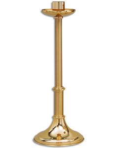 Low Profile Paschal Candle Holder #K99, Solid Brass