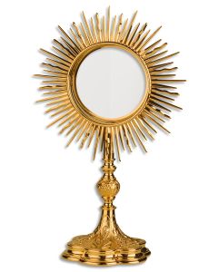 Monstrance #5539-A, Gold Plated Brass