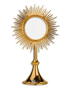 Monstrance #5540-A, Gold Plated Brass