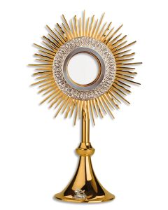 Monstrance #5540, Gold Plated Brass