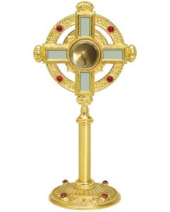 Monstrance #K155, 24k Gold Plated