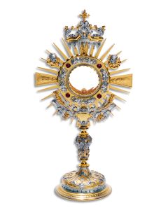 Monstrance #k662, Gold and Silver Plated