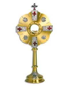 Monstrance #K682, Two-Tone Gold Plated