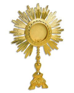 Monstrance #K687, 24k Gold Plated