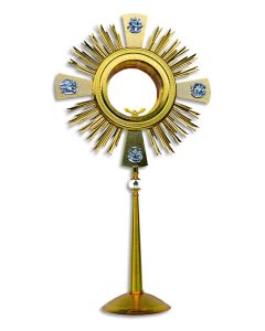 Monstrance #M2038G, 24 Gold Plated