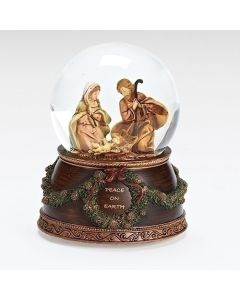 Musical Holy Family Dome Globe