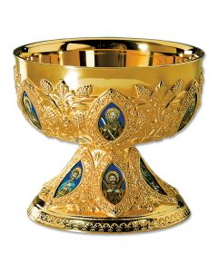 Open Ciborium #2132E-02, Gold Plated Sterling Silver