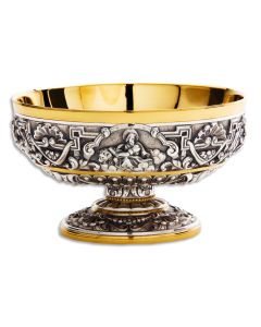 Open Ciborium #AS-199-2, Gold & Silver Plated Brass