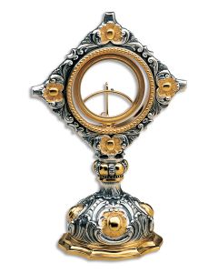 Ostensorium #298, Gold and Silver Plated Brass