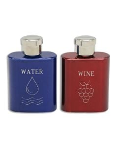 Pair of Cruets #K-23, Stainless Steel