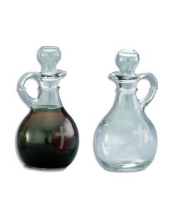 Pair of Crystal Cruets #CB-7