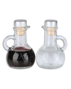 Pair of Glass Cruets #K324