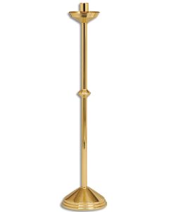 PASCHAL CANDLE HOLDER #K485, SOLID BRASS