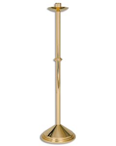 PASCHAL CANDLE HOLDER #K558, SOLID BRASS