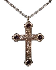 Pectoral Cross #5201S. Silver Plated