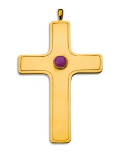 Pectoral Cross #7580, Gold Plated