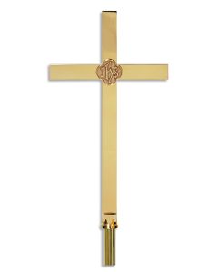 Processional Cross #K1357, High Polish Brass