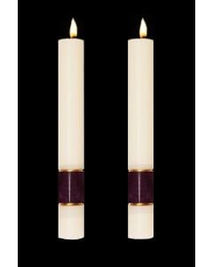 Purple Gloria Altar Candles