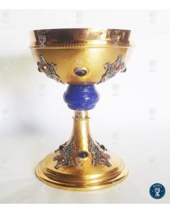 Reims Chalice, Gold Plated, Blue Node