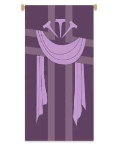 Small Lenten Banner #7218 with the Nails and Shroud