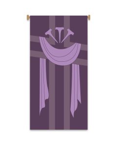 Small Lenten Banner #7918 with the Nails and Shroud