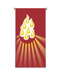 Small Pentecost Banner #7916 with Flames