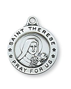 SS St Therese Medal w/ 18" Chain
