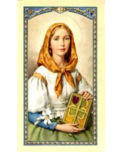 St. Dymphna Nervous Illness Laminated Holy Card #800282