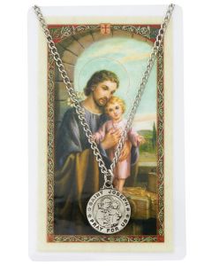 St. Joseph Medal w/Spanish Prayer Card