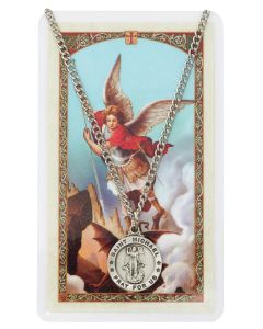 St. Michael Medal w/Spanish Prayer Card