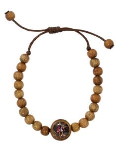St Michael Wood Bracelet