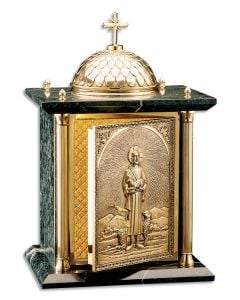 Tabernacle #4102, "The Good Shepherd," Marble and Gold or Silver