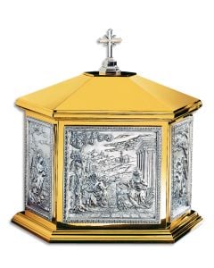 Tabernacle #4114, "The Annunciation," in Gold, Silver, or Two-Tone