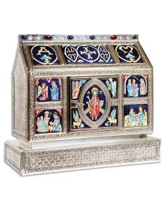 Tabernacle Pedestal #4104-07, Gold or Silver Plated Brass