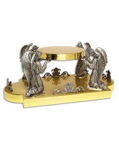 Thabor #404, Gold Plated  with Oxidized Silver Anfles