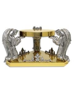 Thabor #K403, Gold Plated with Oxidized Silver Angels