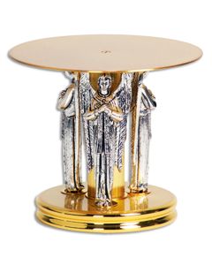 Thabor #K681, Gold Plated with Oxidized Silver Angels