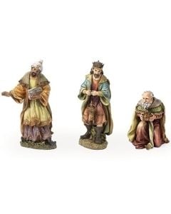 THREE KINGS, 27" 3PC COLOR, RESIN