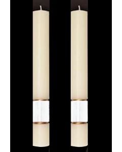 White Gloria Altar Candles